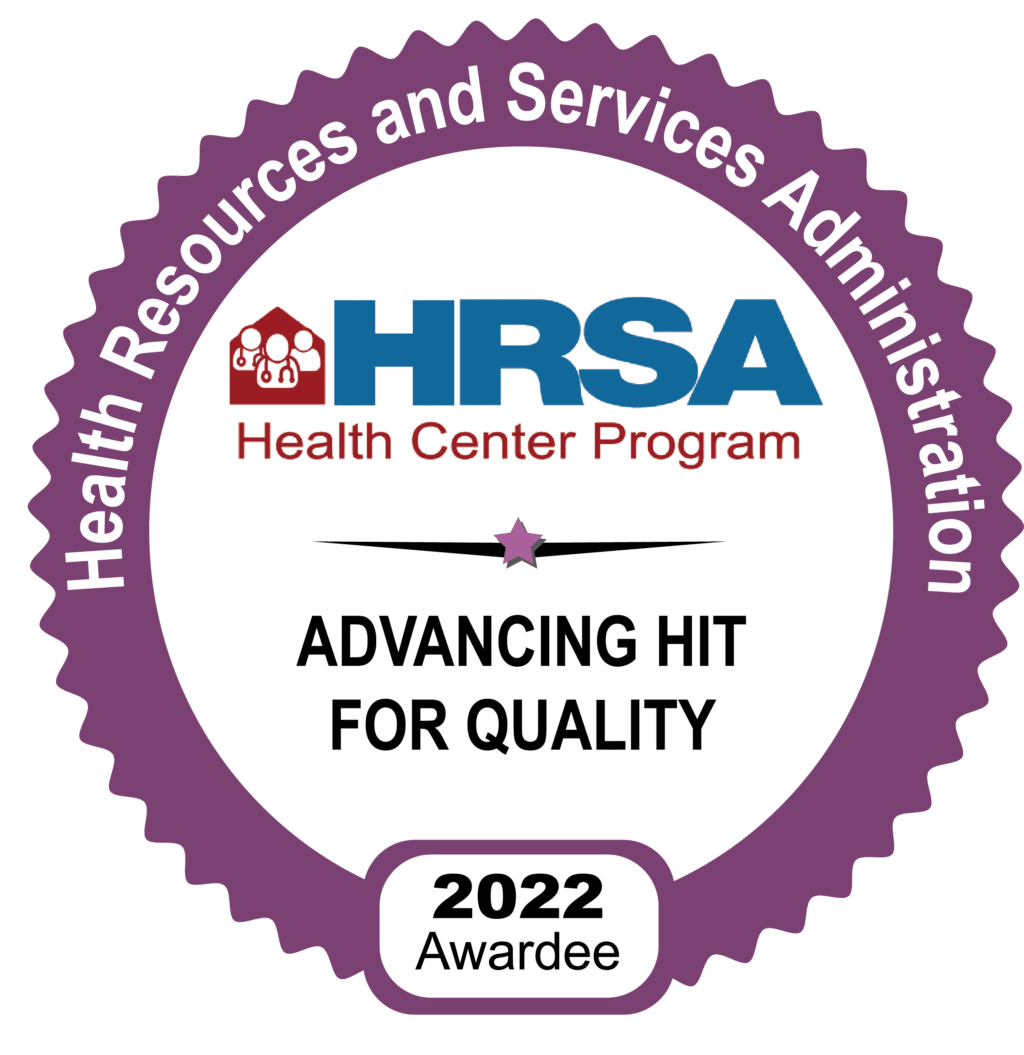 HRSA Health Center Program Advancing HIT for Quality 2022 Badge