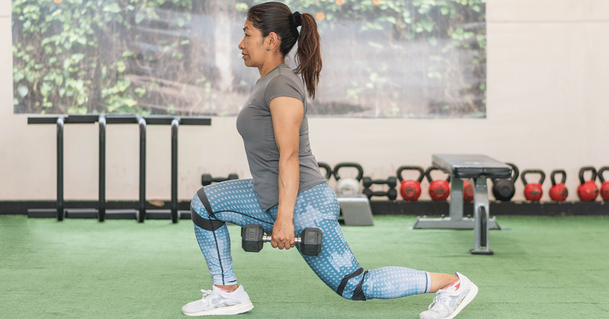 woman working out