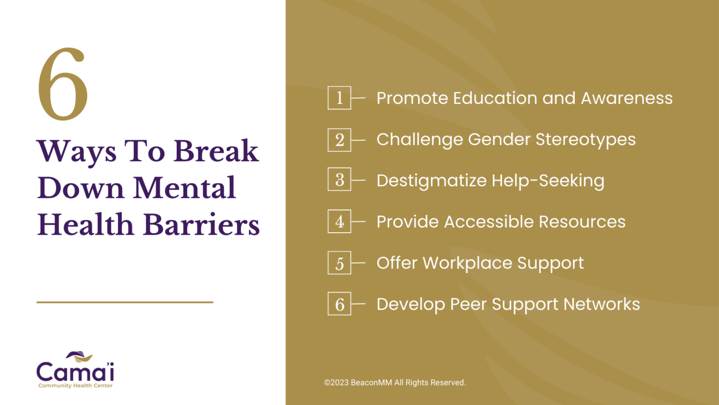 6 ways to break down mental health barriers